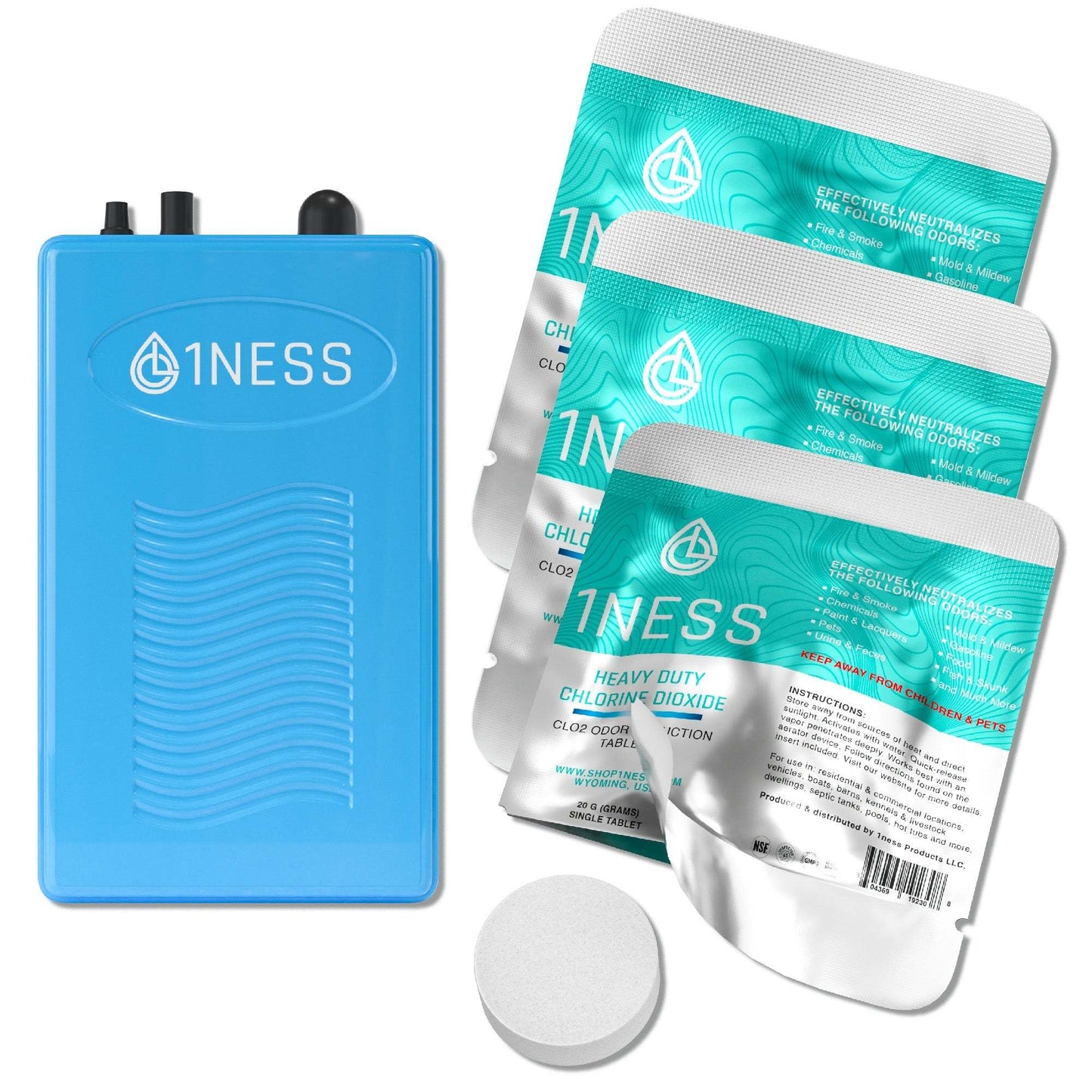 Professional Chlorine Dioxide Kit 20g used for removing strong indoor odors