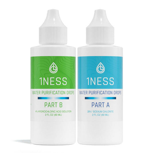 Chlorine Dioxide Water Purification Kit 2oz bottles with activator