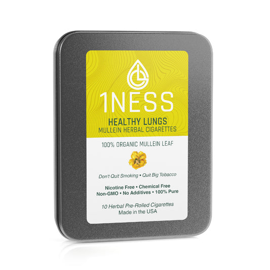 1NESS® Mullein Herbal Cigarettes for Relaxation & Cough-Mucus Relief