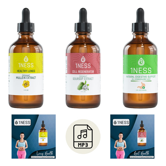 1NESS® Healthy Gut-Brain 5-Part Frequency Super Bundle