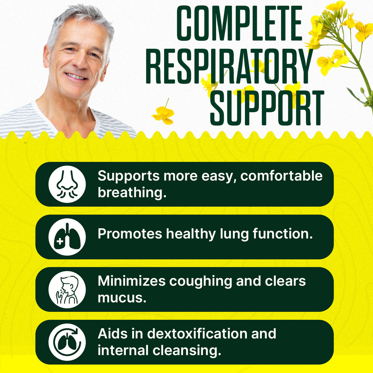 1NESS® Mullein Extract for Healthy Lungs – Organic Flower & Leaf Formula (4oz)