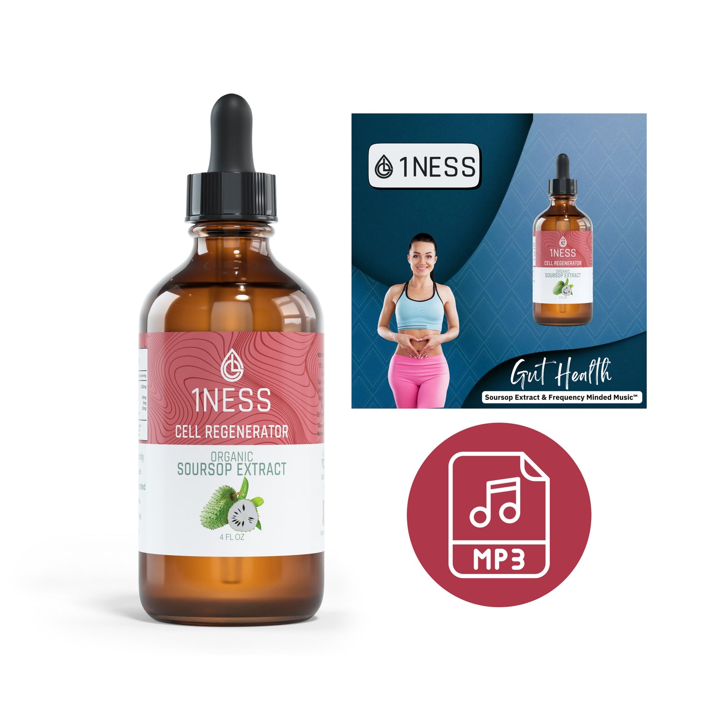 Soursop Tincture + Gut Health Frequency Album