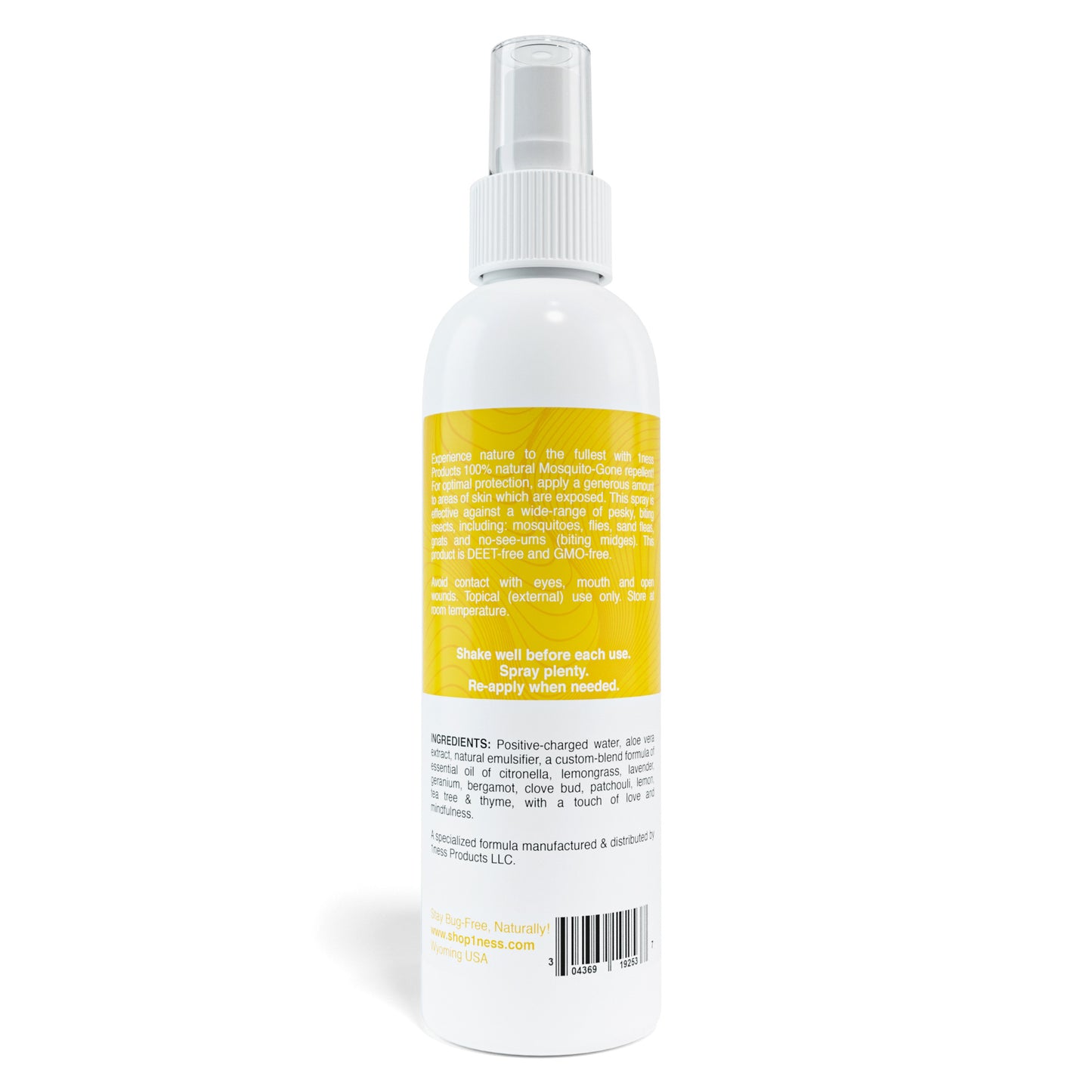 Natural Mosquito Repellent Spray – DEET-Free & Safe | 1NESS®
