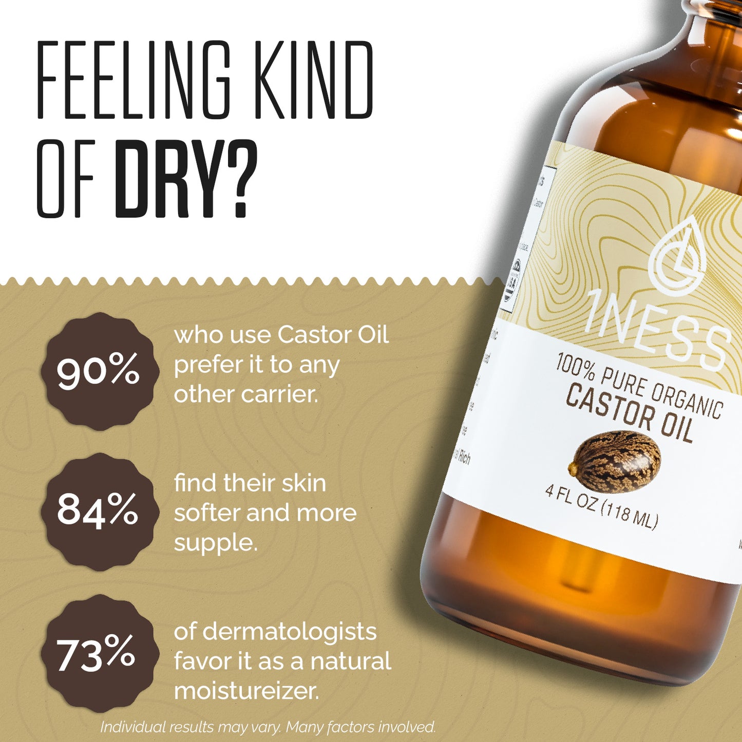 1NESS® Hexane-Free Organic Castor Oil