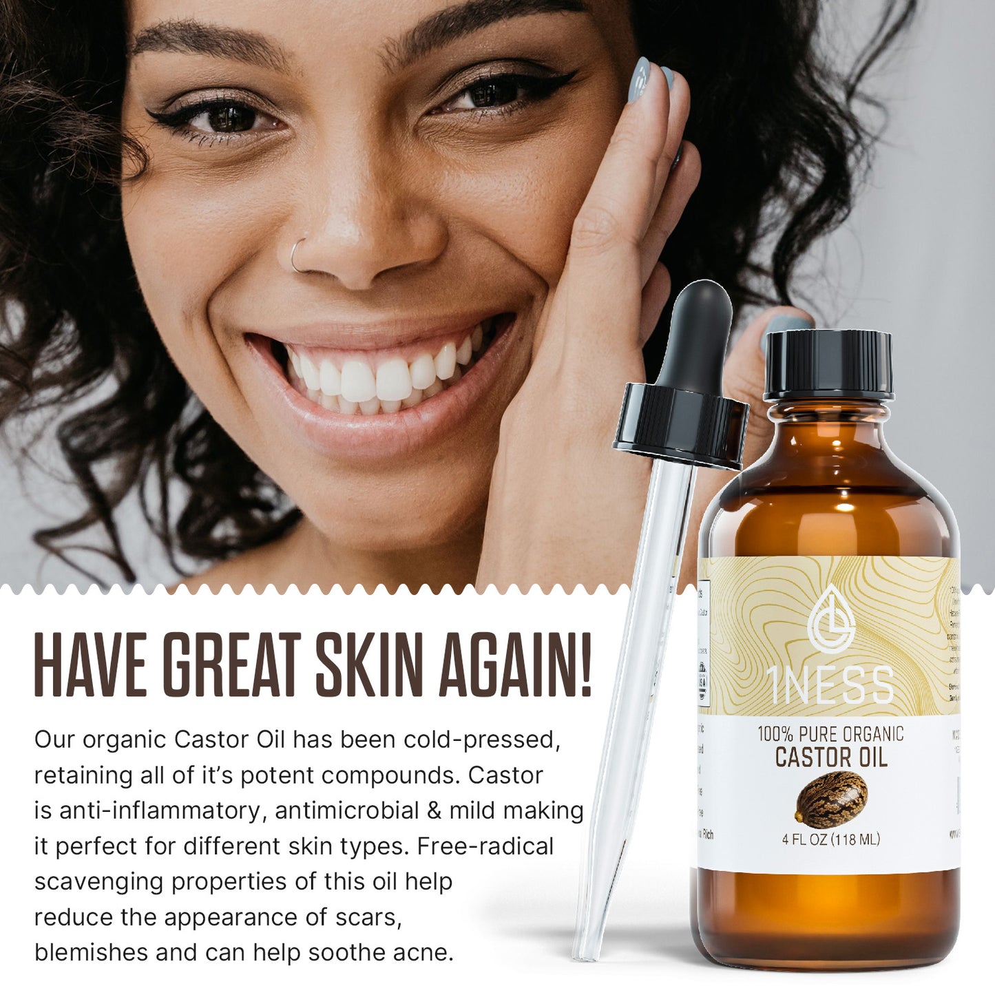1NESS® Hexane-Free Organic Castor Oil